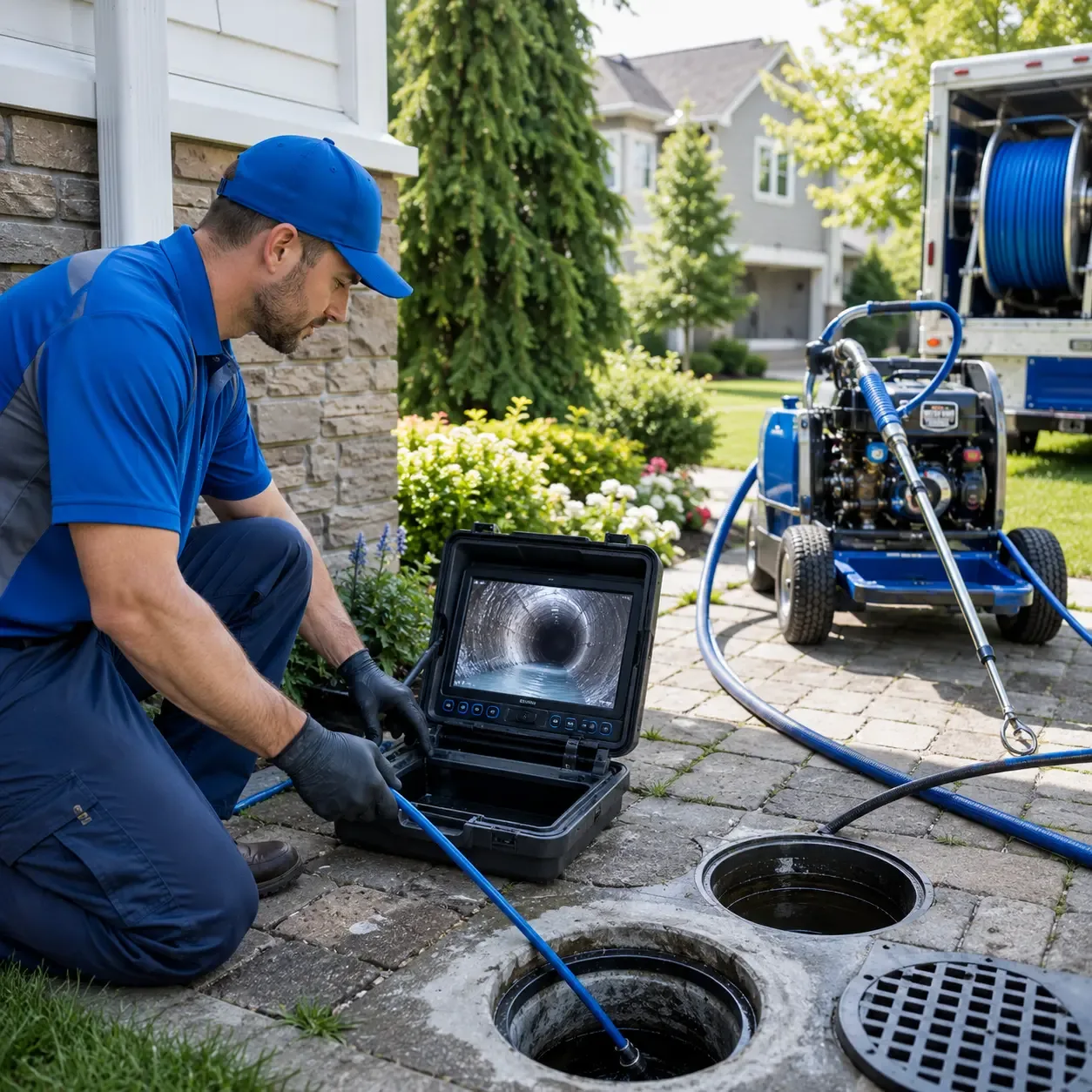 Outdoor drain cleaning professionals serving Hancocks Bridge, NJ